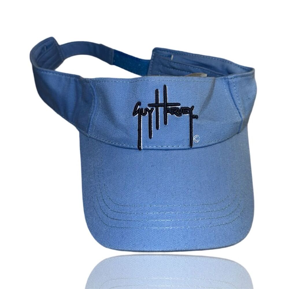 Guy Harvey Unisex Blue Visor Adjustable Strap Outdoor Fishing Hat:OSFM